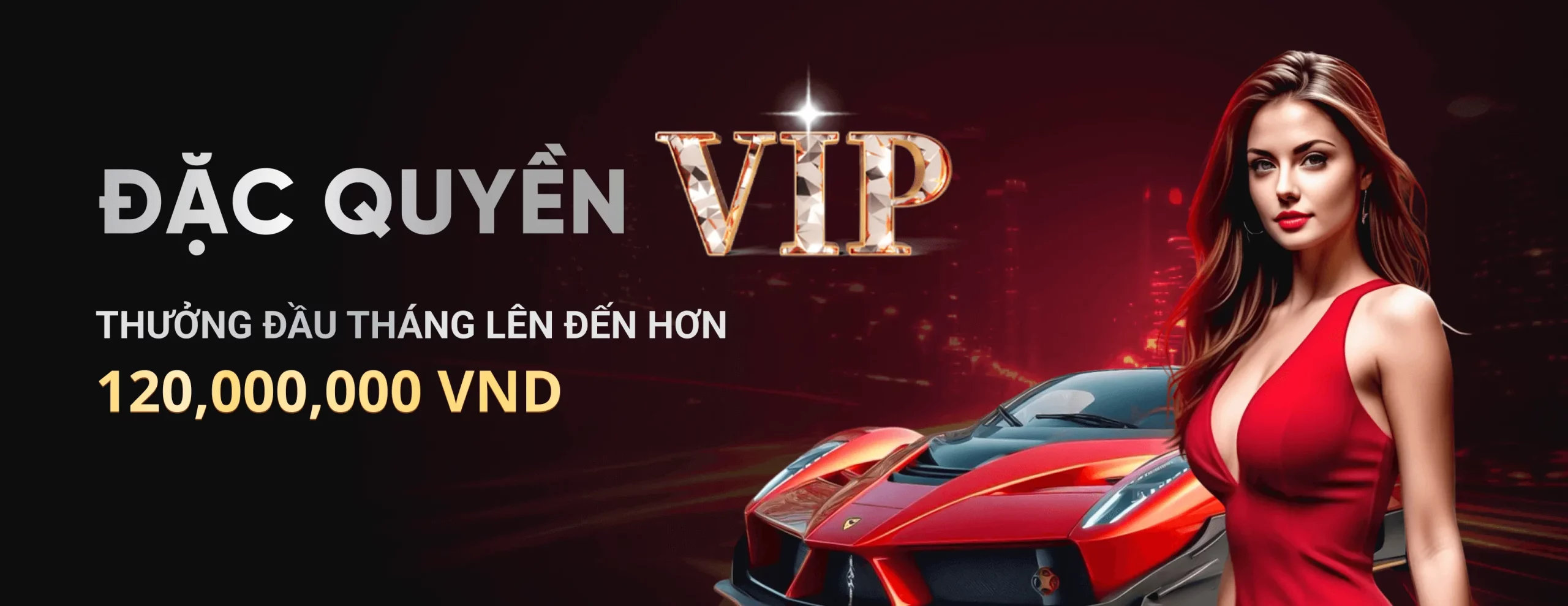 Banner khuyến mãi đặc quyền vip thưởng đầu tháng lên tới 120 triệu đồng tại DA88